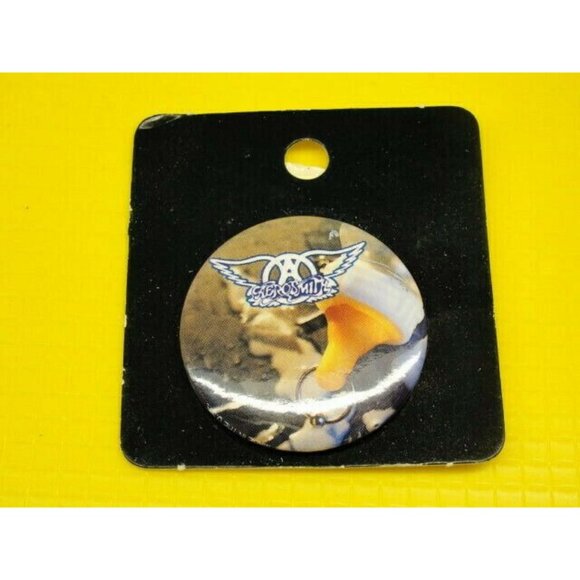 Aerosmith Music Rock Band Collectable Badge Button Pinback Vintage - Picture 4 of 7